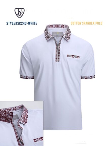 #AZ243 POLO WHITE SUSLO