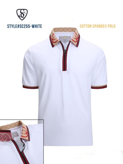 #AZ255 POLO WHITE SUSLO