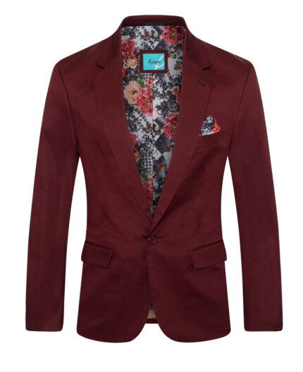 #9010 BURGUNDY BLAZER PERRUZO
