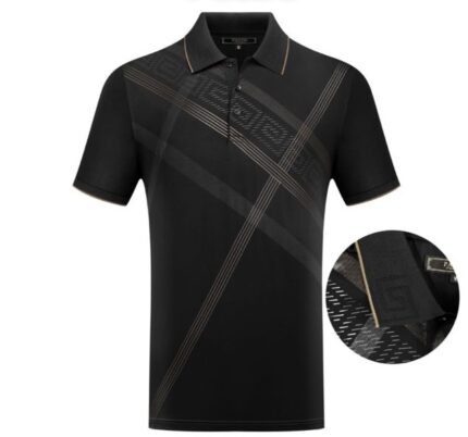 #P-3267 BLACK POLO PAVINI