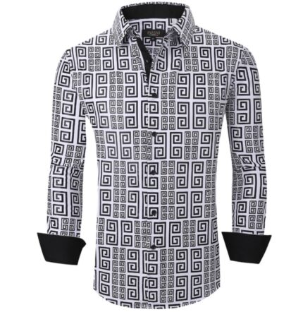 #PVLS099-07 SHIRT WHITE/BLACK