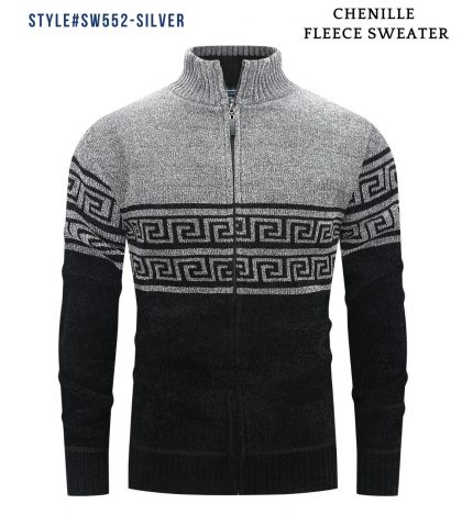 SWEATER SILVER/BLACK SC #552