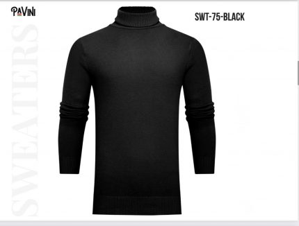 #SW-75 BLACK SWEATER PAVINI